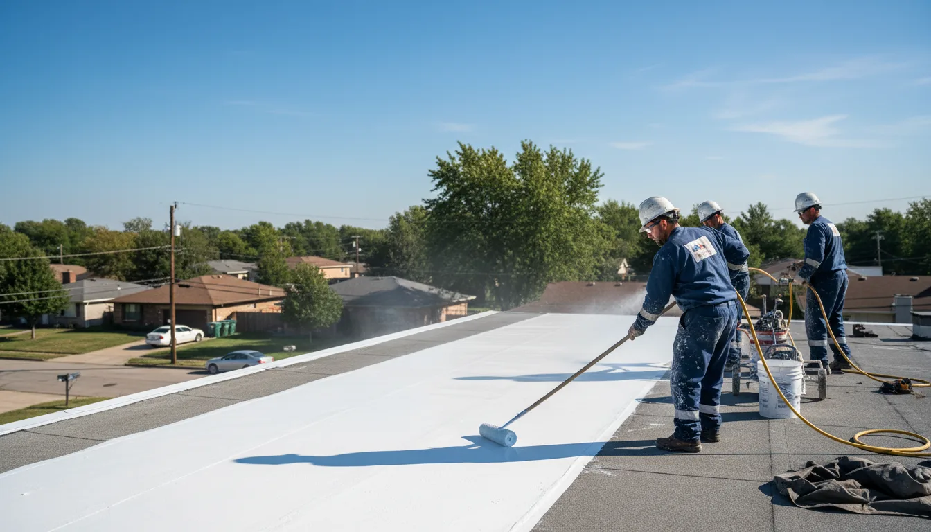 Commercial roof coating in Crane, IN near me